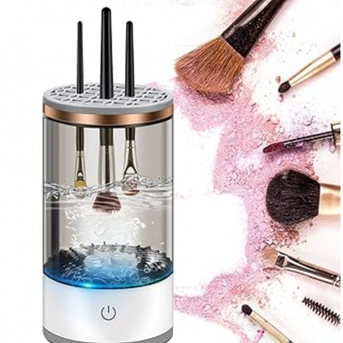 Máquina limpiadora de brochas de maquillaje