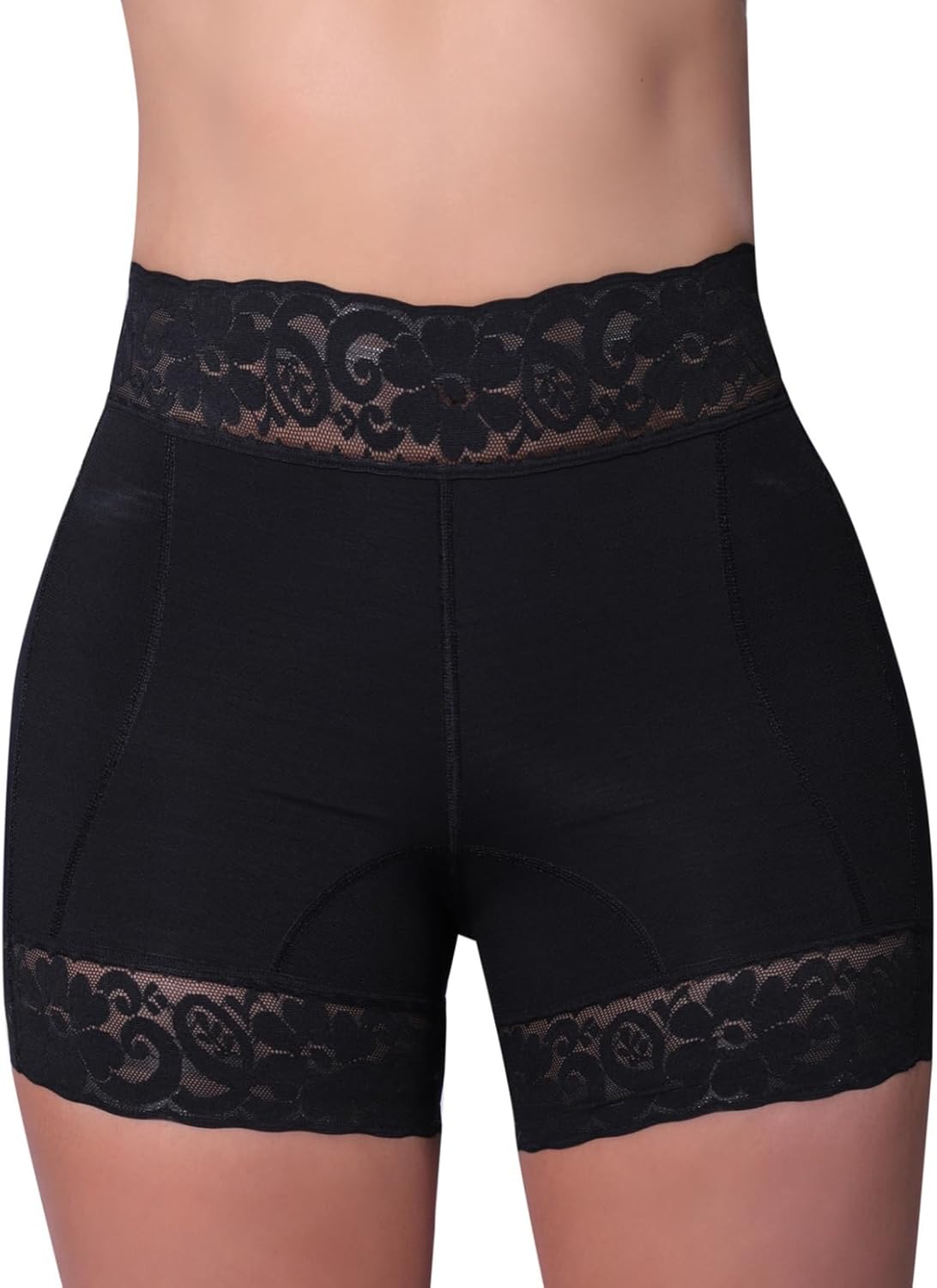 SHORT FAJA LEVANTA COLA NEGRO M