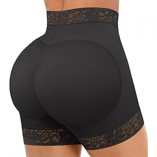 SHORT FAJA LEVANTA COLA NEGRO M