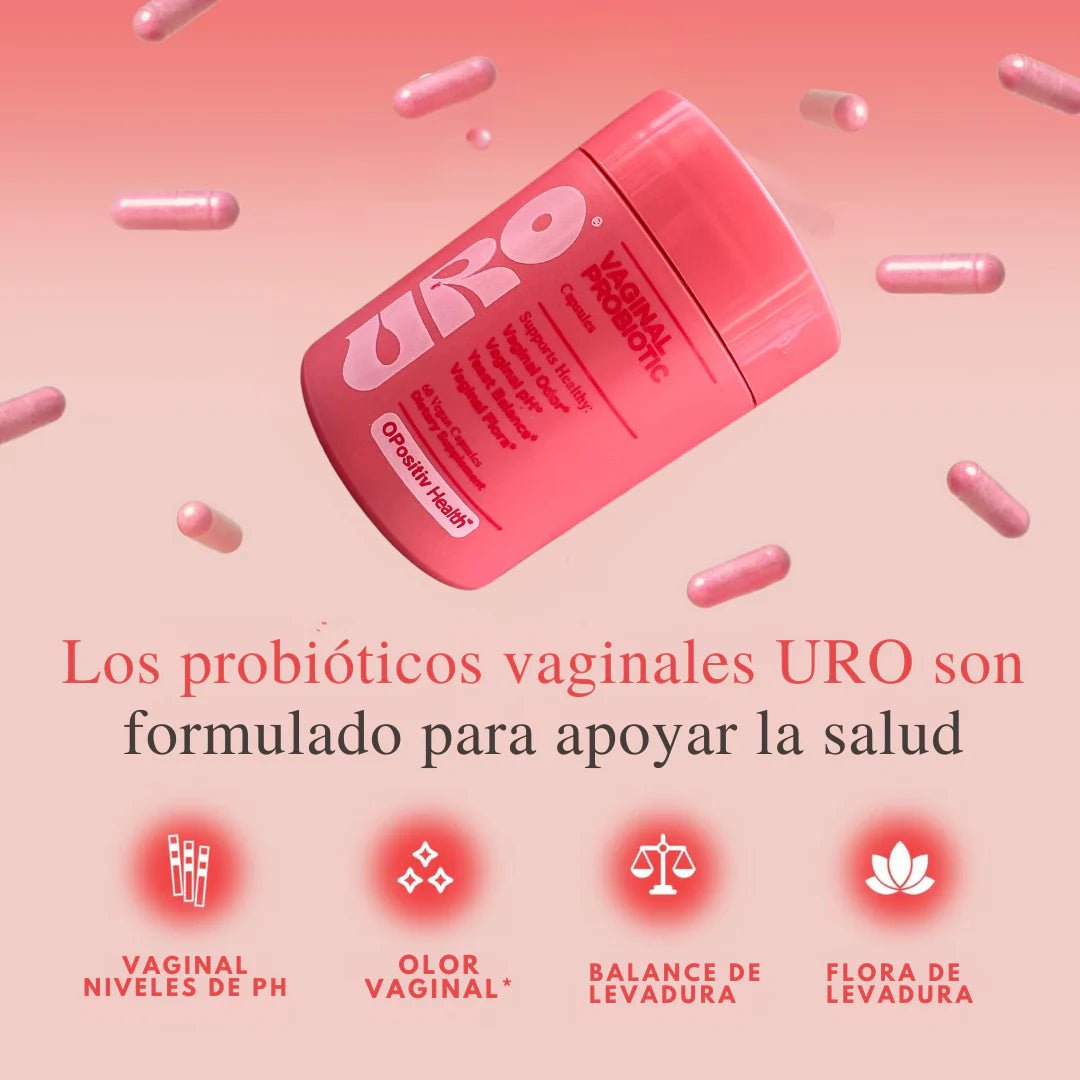 URO Vaginal Probiotics para la salud vaginal de las mujeres, equilibrio del pH
