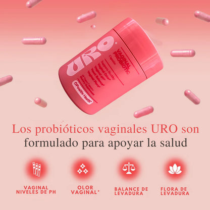 URO Vaginal Probiotics para la salud vaginal de las mujeres, equilibrio del pH
